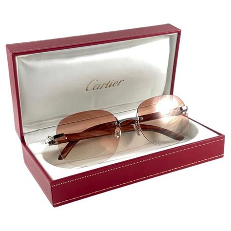 cartier cartier c décor rimless eyeglasses